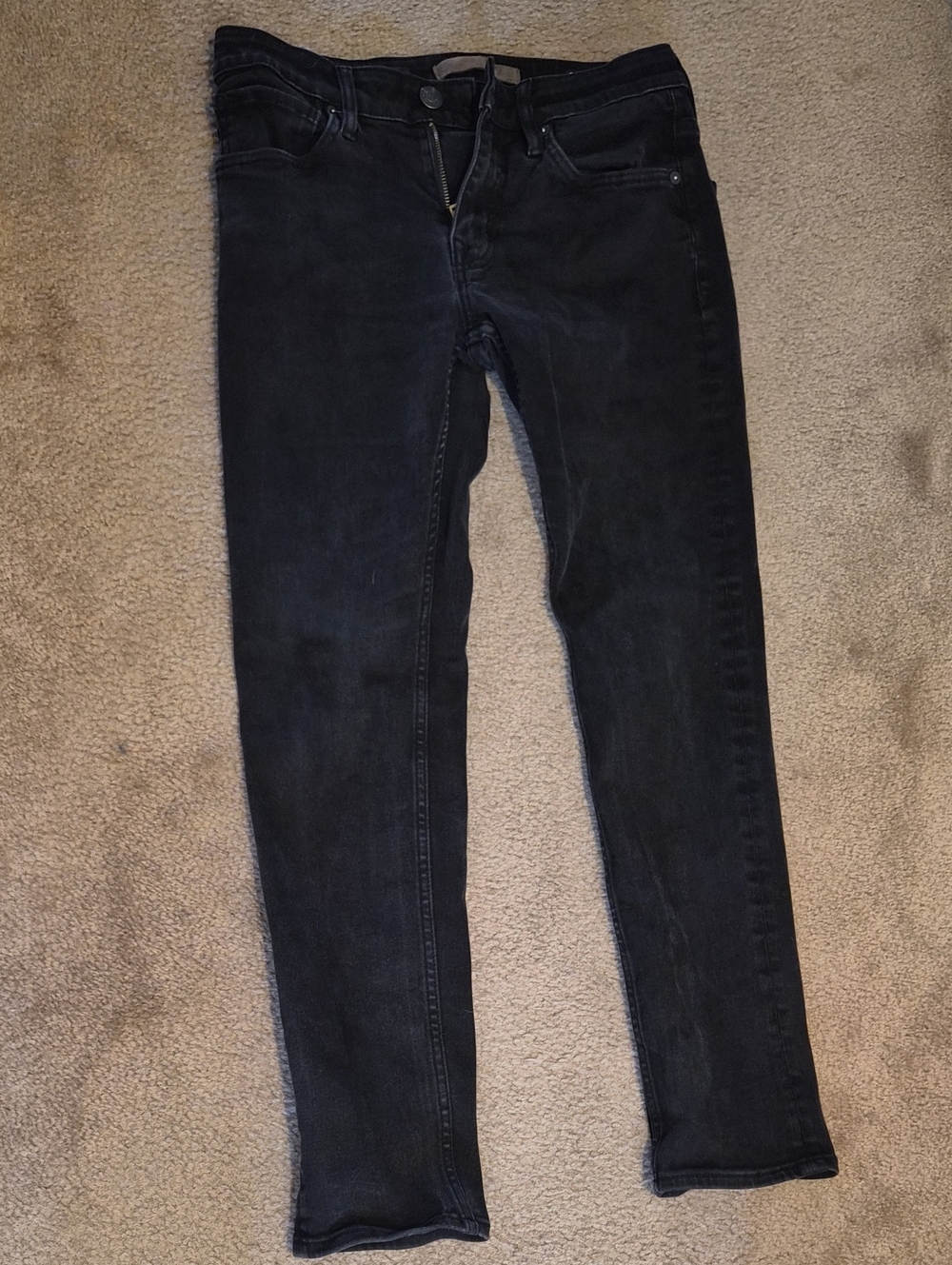 Vigoss Men's Skinny Jeans in Washed Black